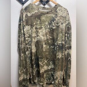 Vintage real tree camo long sleeve tee